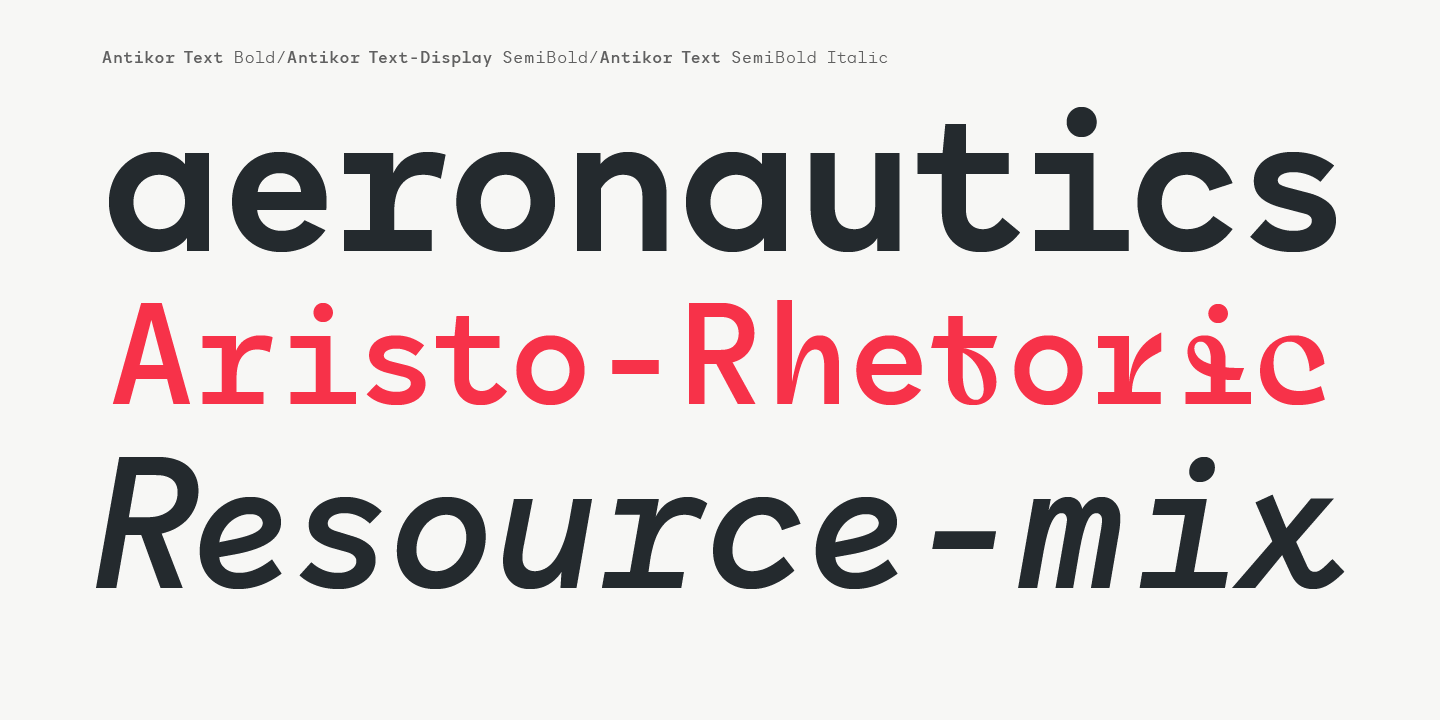 Antikor Display Hairline Font preview